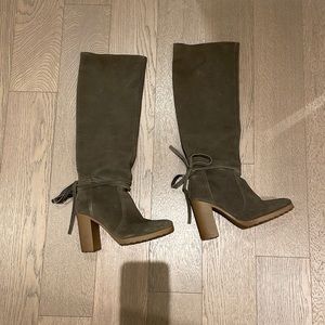 Pierre Hardy suede boots with rubber sole. Size 37